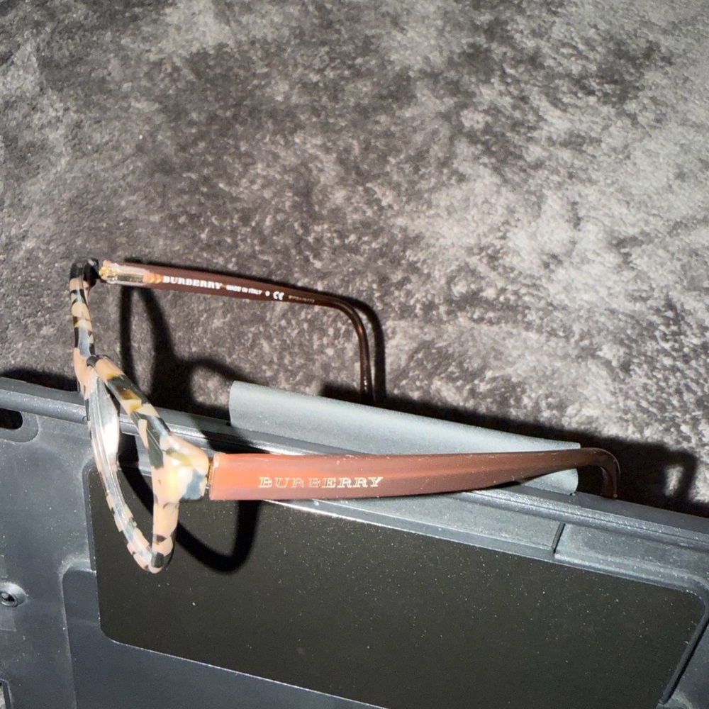 Burberry Tortoiseshell Rectangular Eyeglass Frame… - image 2